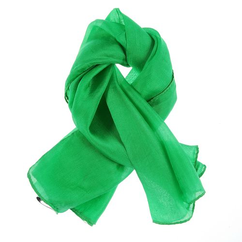 Esarfa patrata din matase verde