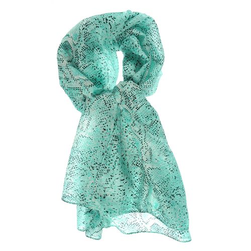 Esarfa verde cu model animal print