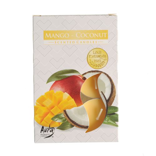 Set 6 lumanari parfumate mango
