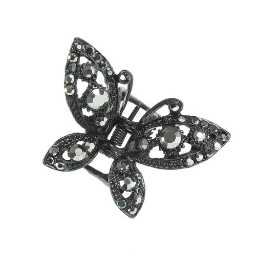 Cleste metalic fluture negru