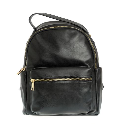 Rucsac negru cu doua buzunare laterale