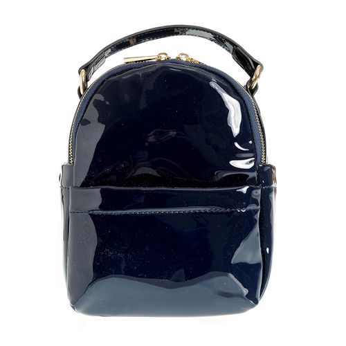 Rucsac bleumarin cu aspect lacuit