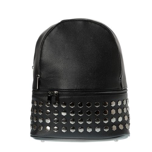 Rucsac negru cu tinte aplicate