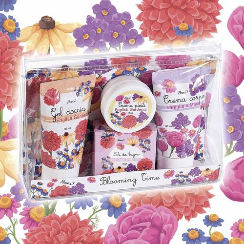 Mini set 4 produse de baie cu gardenie