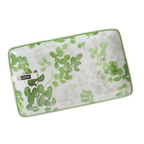 Farfurie ceramica frunze verzi 19 x 11,5cm