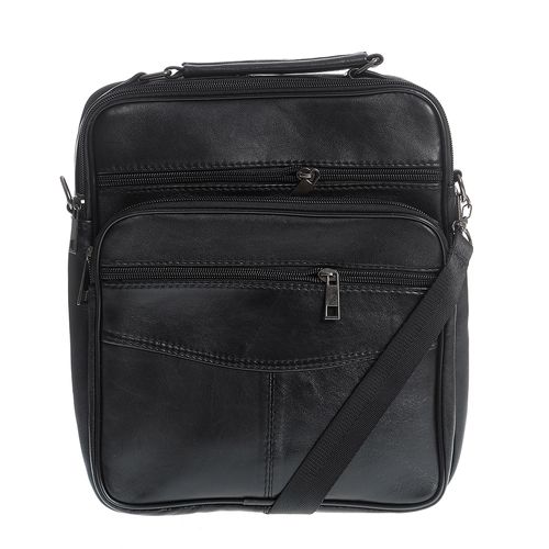 Geanta piele neagra barbati