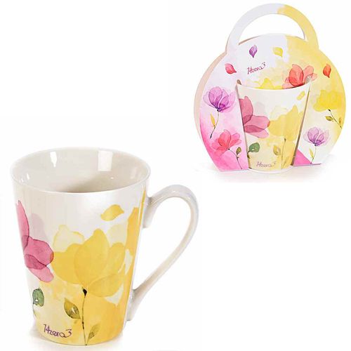 Cana cu print floral 300ml