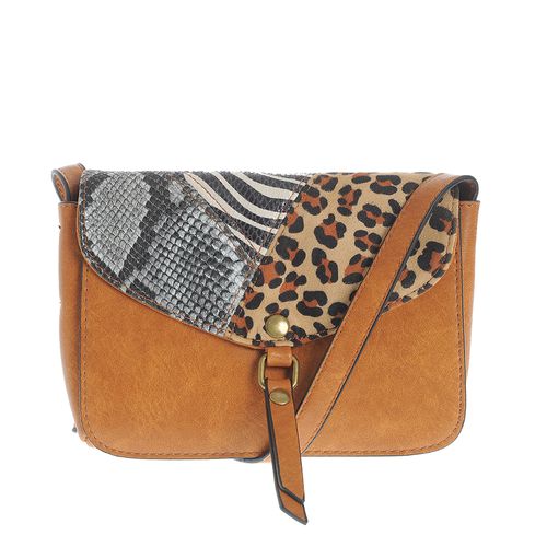 Geanta camel din material sintetic