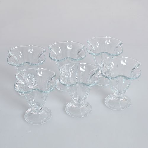 Set 6 cupe de inghetata din sticla 150ml