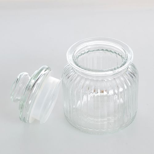 Bborcan din sticla pentru depozitare 0.65 l