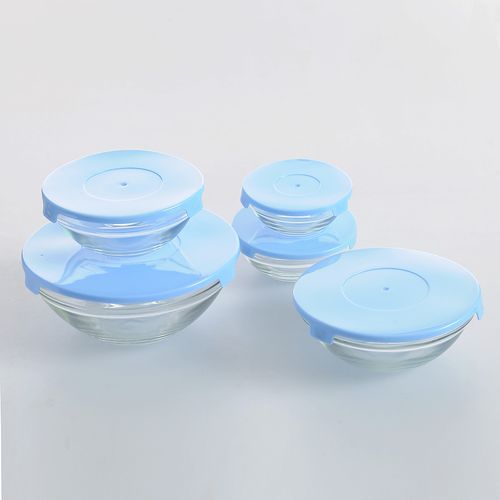 Set 5 boluri cu capac bleu