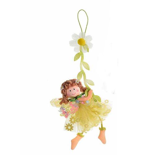 Agatatoare zana galbena cu flori 22cm