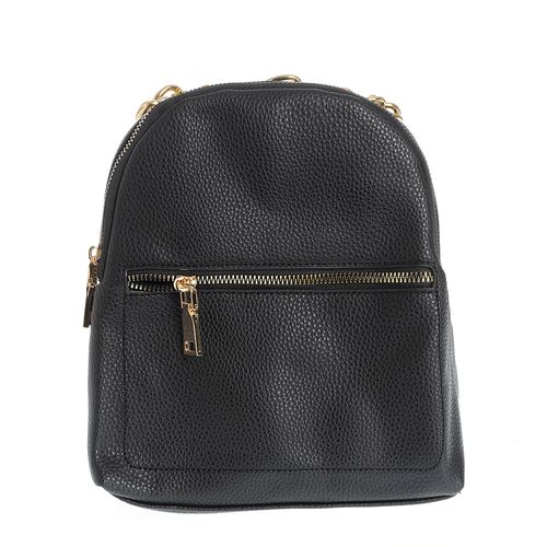 Rucsac mini cu maner din lant auriu
