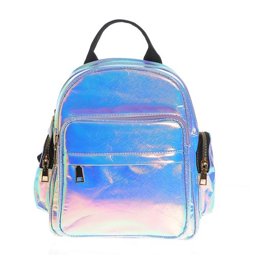 Rucsac multicolor cu efect holografic