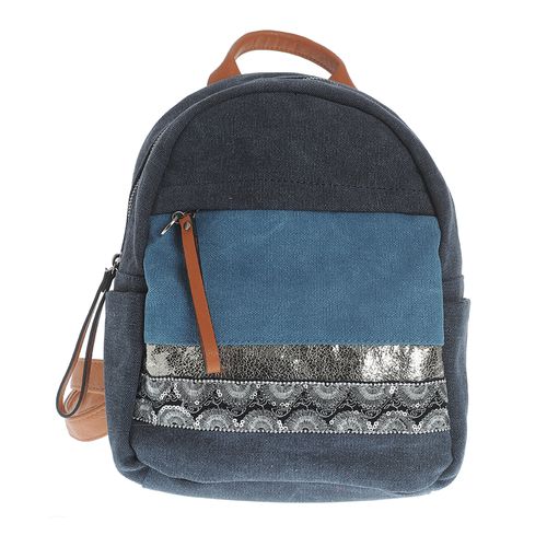 Rucsac bleumarin cu buzunar frontal