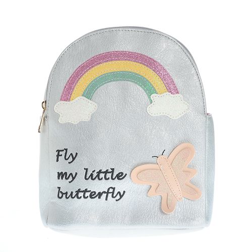 Rucsac argintiu fly my little butterfly