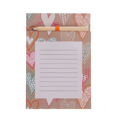 Agenda pentru frigider cu inimioare 15 cm