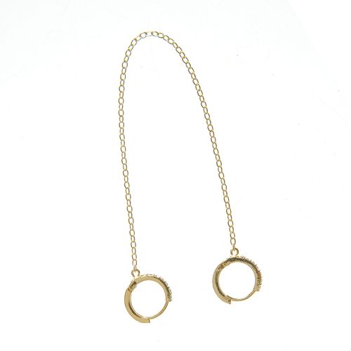 Cercei ear cuff cu prindere dubla
