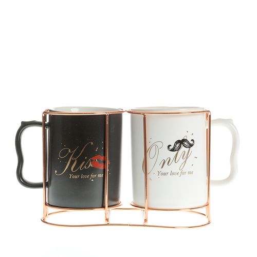 Set 2 cani cu suport pentru el si ea