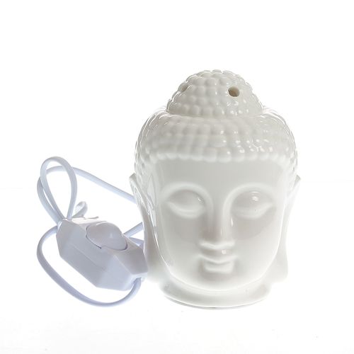 Suport alb aromaterapie buddha 14cm