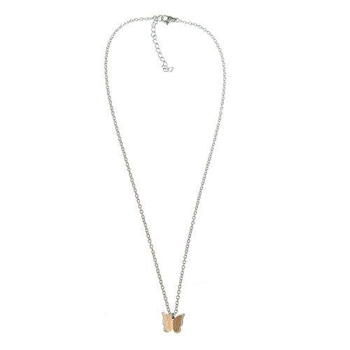 Colier din otel fluture tridimensional