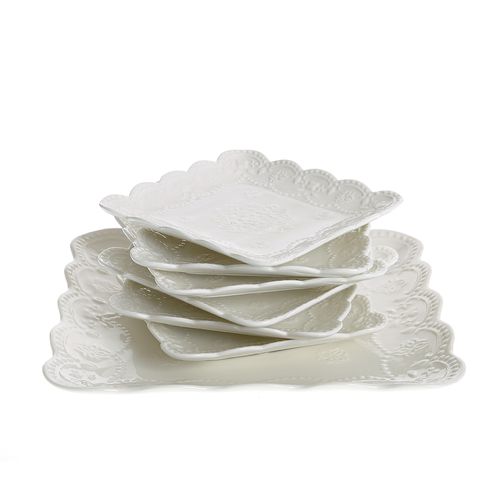 Set de portelan pentru tort 7 buc