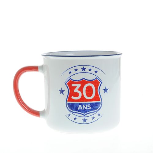 Cana alba din ceramica 30 de ani