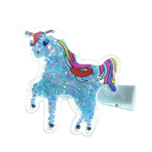 Agrafa de par model unicorn cu stele
