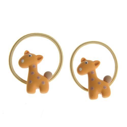 Set 2 elastice de par cu girafa