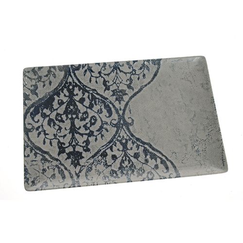 Farfurie intinsa din ceramica cu model 30 cm