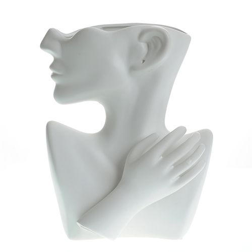 Vaza alba bust dama