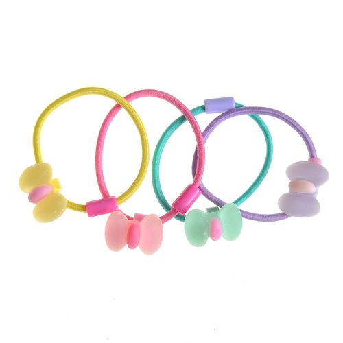 Set 4 elastice de par multicolore