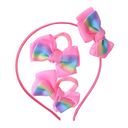 Set 3 accesorii roz pentru par
