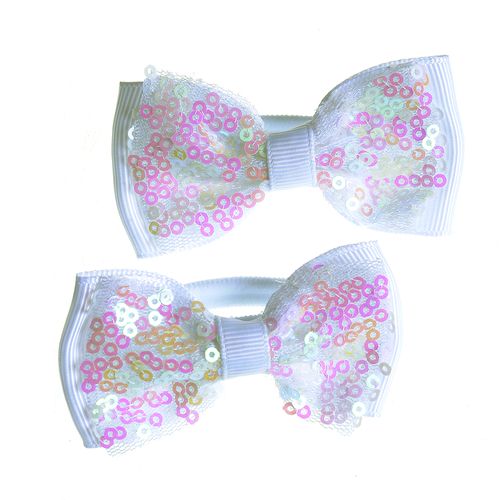 Set 2 elastice de par fundite albe