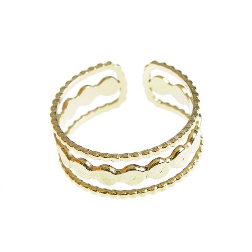 Inel lat auriu din otel