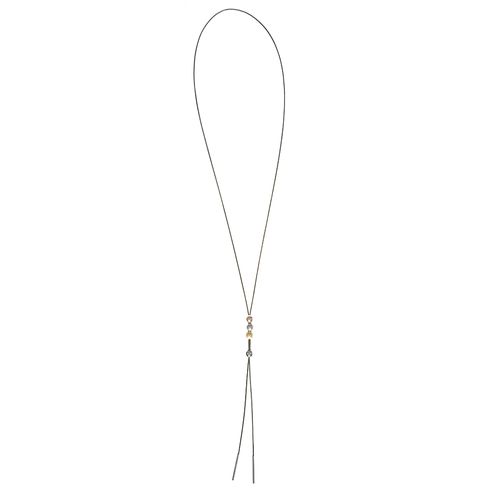 Colier lung negru fara prindere