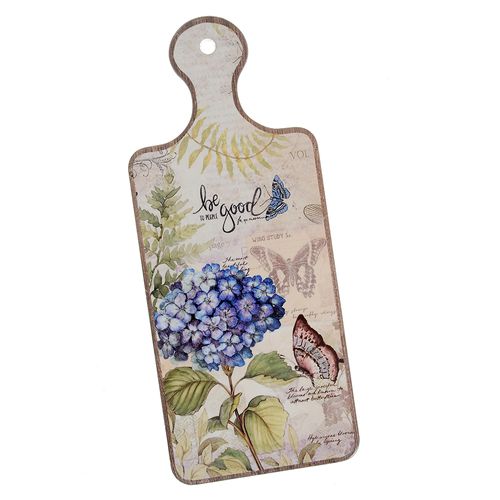 Tocator din ceramica cu flori si mesaj 29 cm